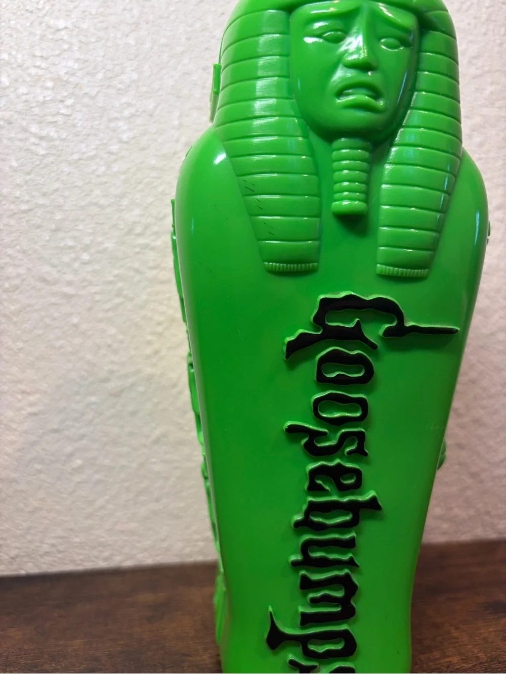 Vintage Goosebumps Green Coffin Pencil Case Mummy 1996 Curse Tomb Prince Khor Ru
